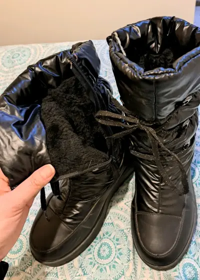Botas de invierno negras forradas - miniatura 4