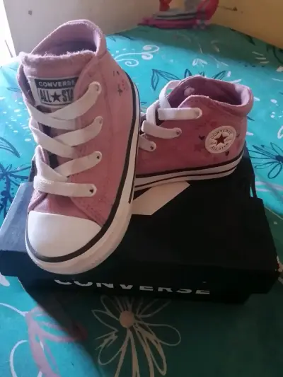Zapatillas Converse All Star rosadas para niños - miniatura 1