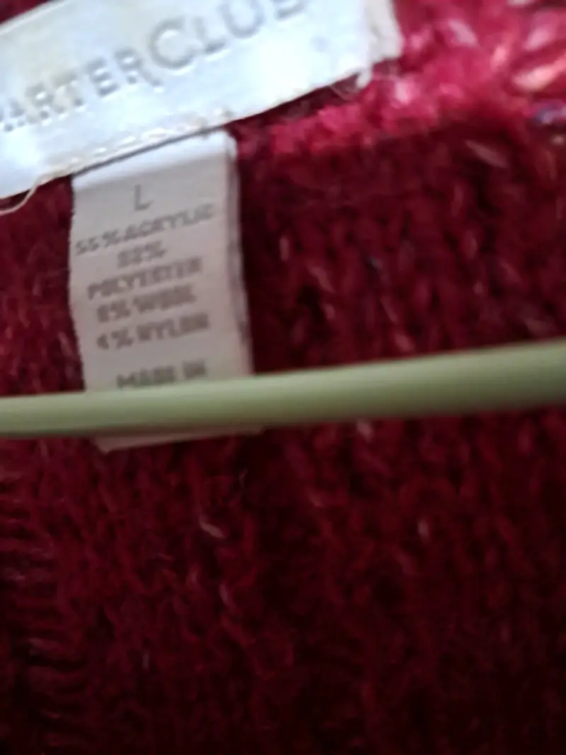 Cardigan rojo tejido para mujer - 4
