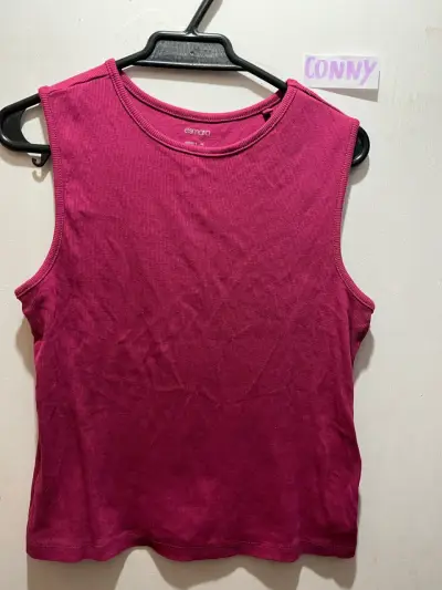 Polera sin mangas fucsia/frambuesa L - miniatura 2