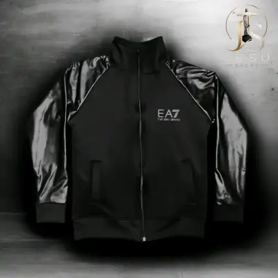 Polerón Emporio Armani EA7 negro con detalles brillantes - miniatura 2
