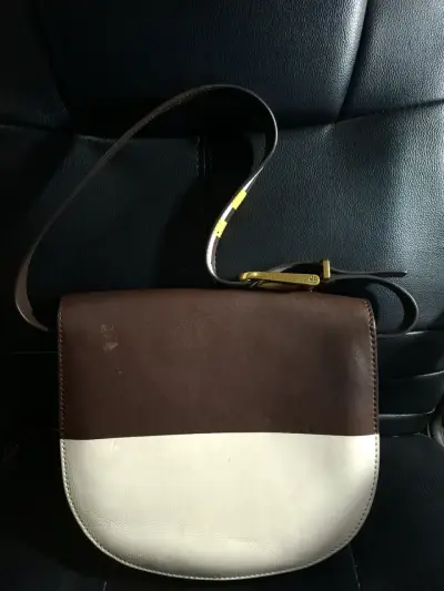 Cartera de cuero bicolor elegante Tory Burch - miniatura 4