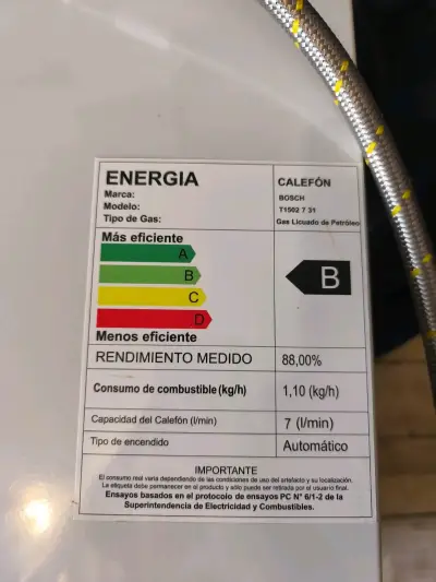 Calefón a gas Bosch de 10 litros - miniatura 6