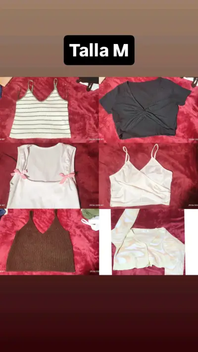Lote de 6 tops y blusas talla M - miniatura 1