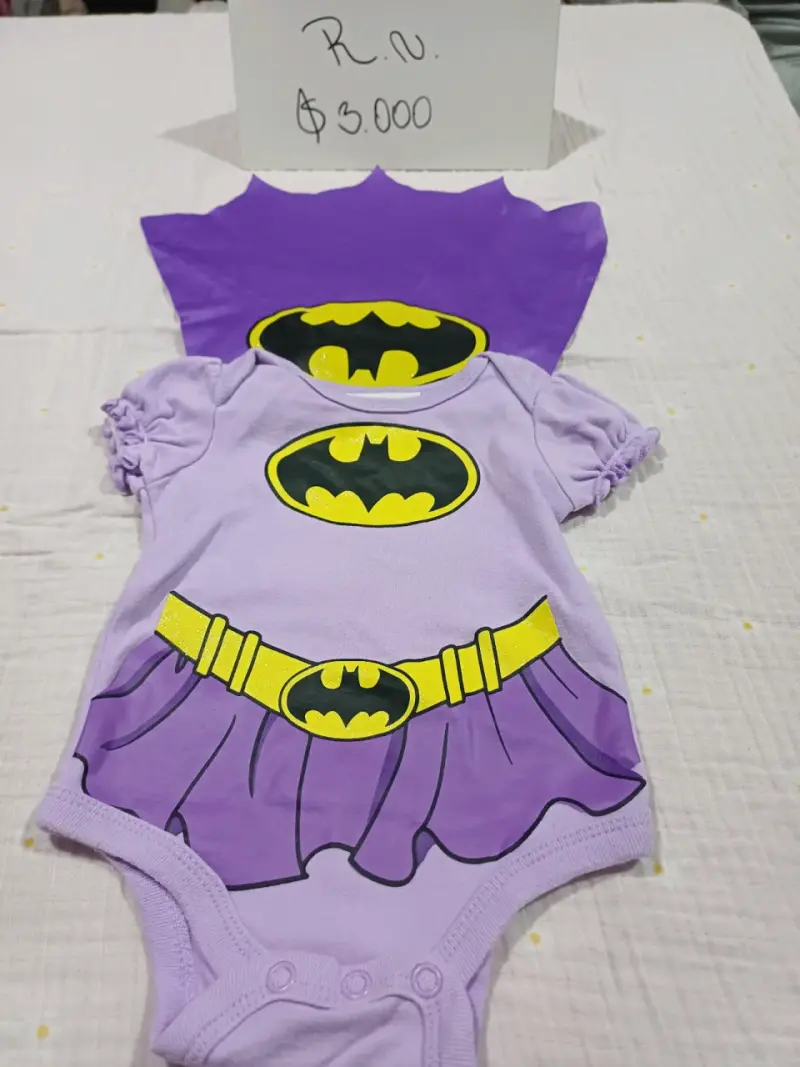 Disfraz de bebé Batman morado RN - 2