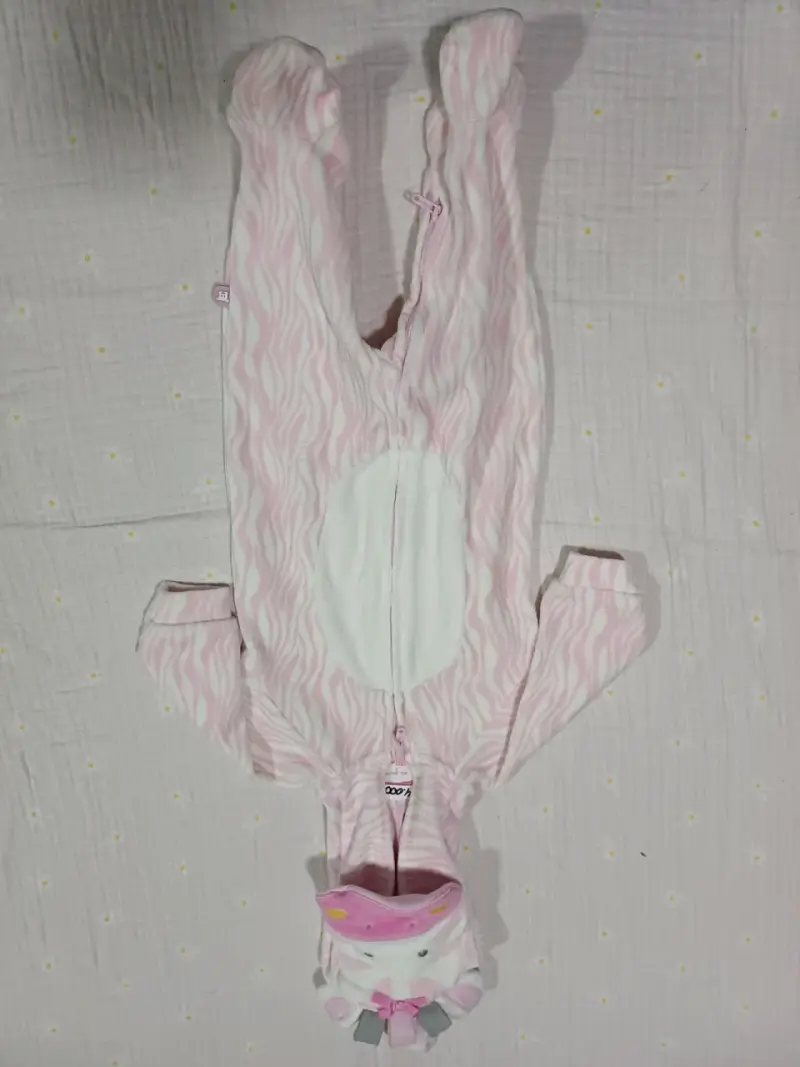 Pijama enterito infantil unicornio rosado - 2