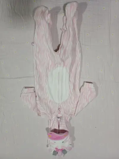 Pijama enterito infantil unicornio rosado - miniatura 2