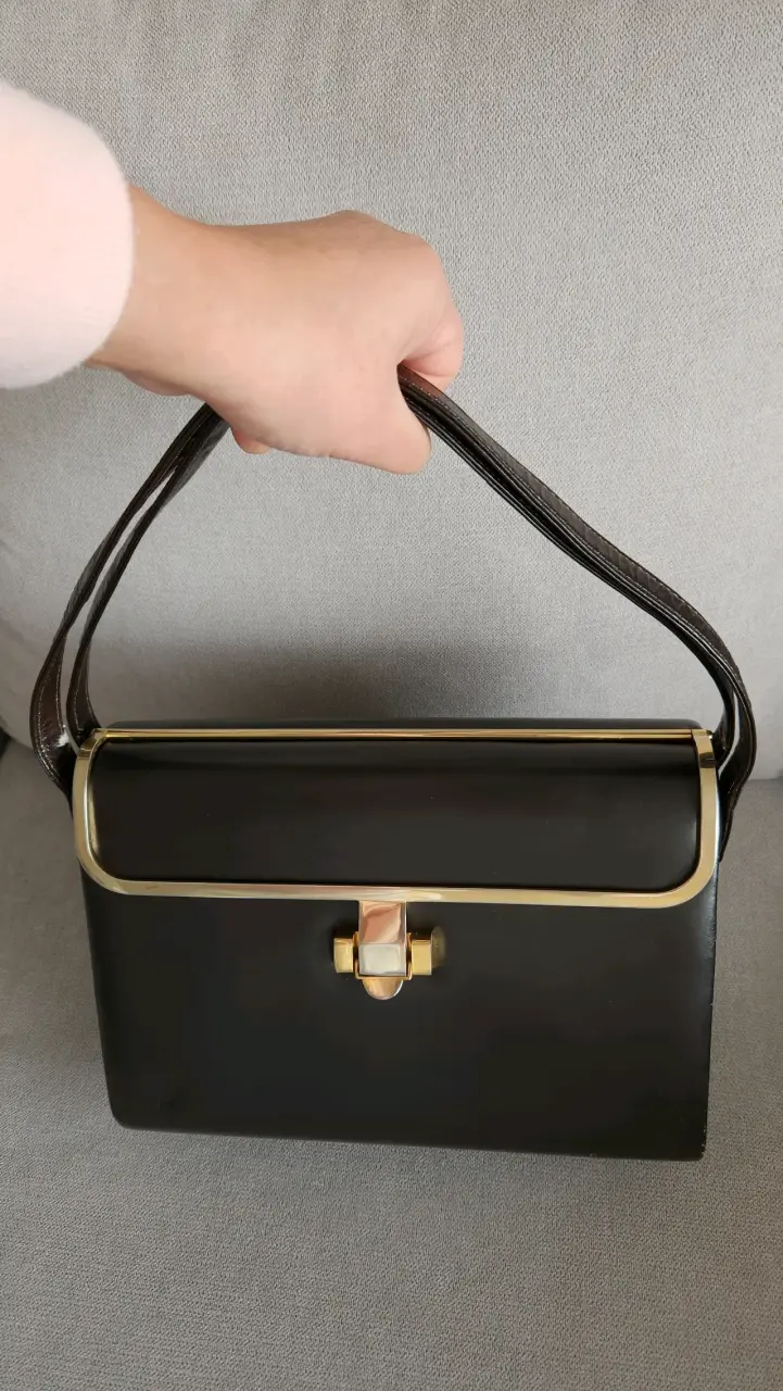 Cartera cuero legítimo, fabricación argentina - 2