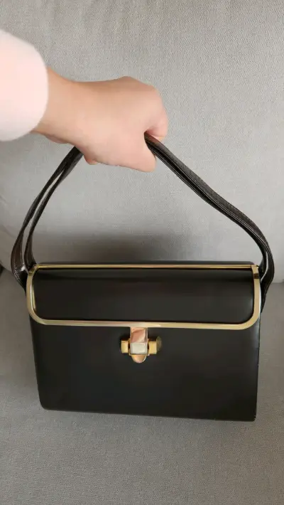 Cartera cuero legítimo, fabricación argentina - miniatura 2