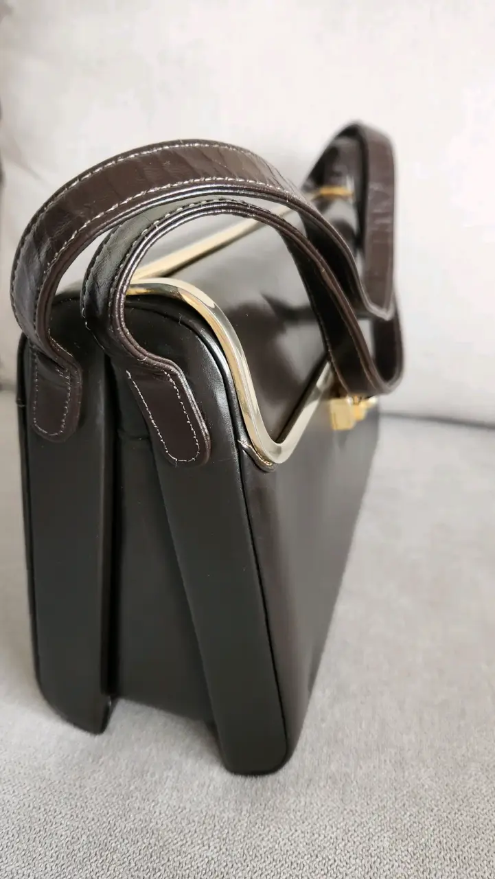 Cartera cuero legítimo, fabricación argentina - 6
