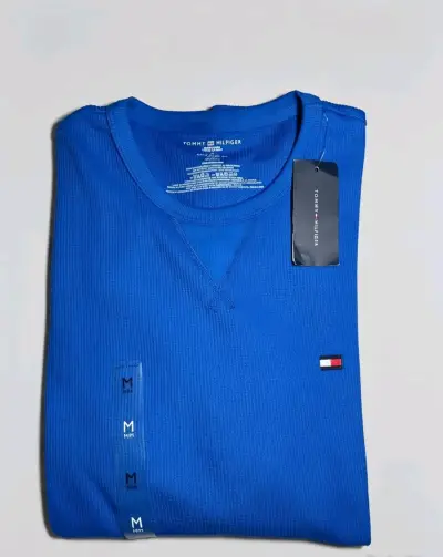 Polera azul Tommy Hilfiger talla M/L - miniatura 1