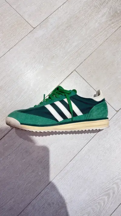 Zapatillas deportivas verdes Adidas clásicas Sl 72 - miniatura 1