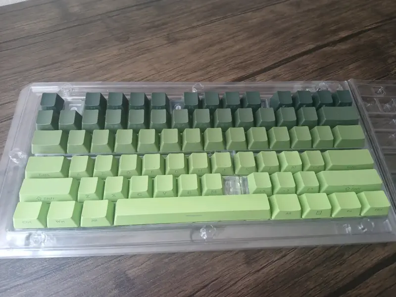 Set de teclas para teclado mecánico verde - 1
