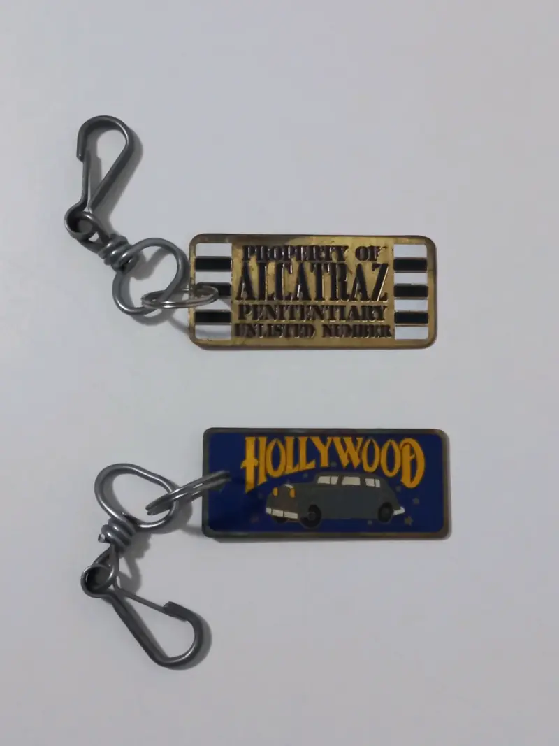 Llavero metálico Alcatraz y Hollywood Años 70s - 2