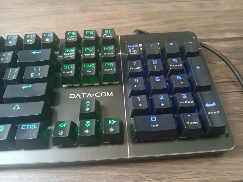 Teclado mecánico Datacom retroiluminado RGB - 2