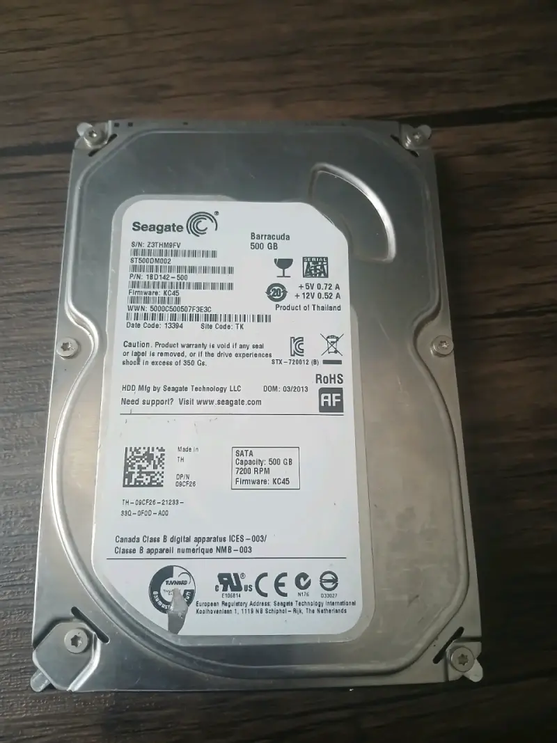 Disco duro Seagate Barracuda 500GB - 1