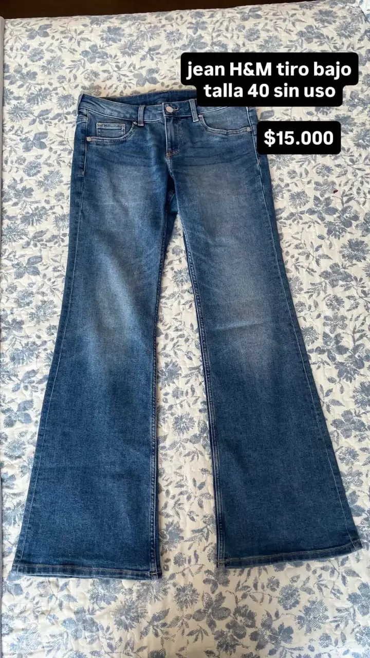 Jean H&M tiro bajo talla 40 nuevo