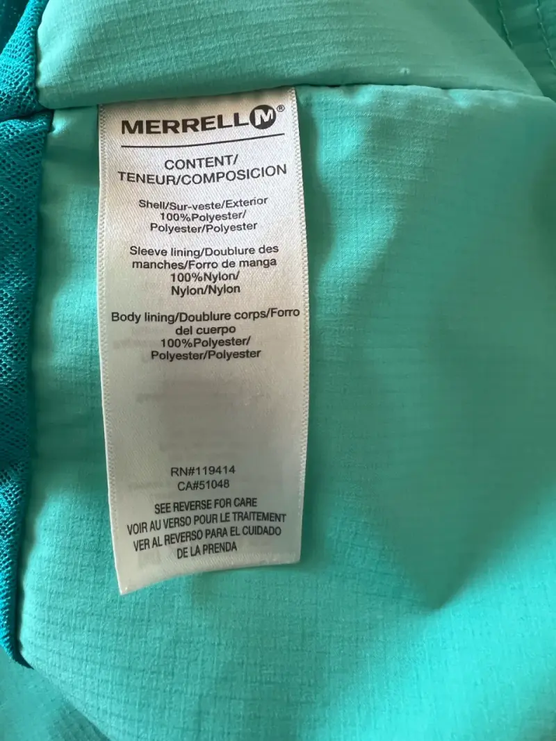 Chaqueta impermeable turquesa para mujer - 4