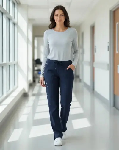 Pantalón Clínico Dama Azul Marino Sckechers - miniatura 1
