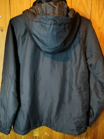 Chaqueta impermeable Adidas negra con capucha - miniatura 2