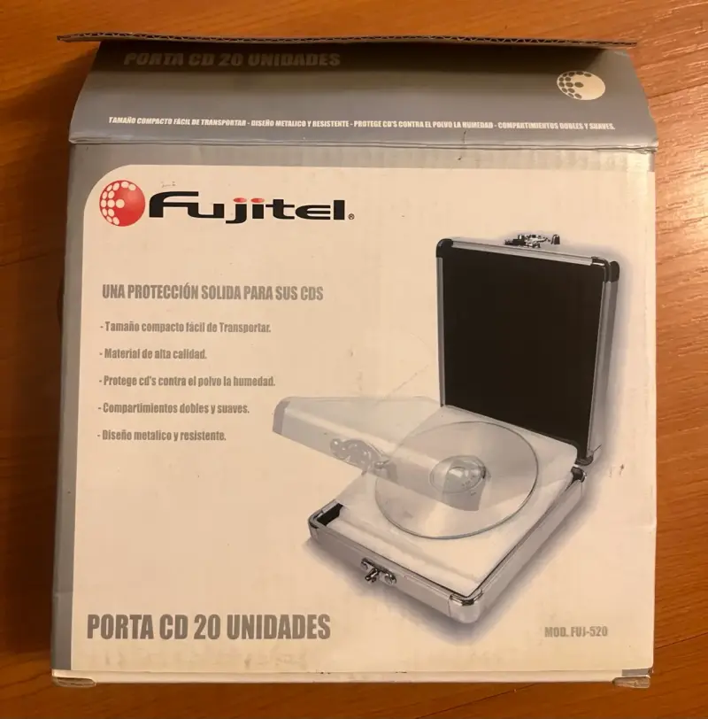Porta CD Fujitel 20 unidades metálico - 1