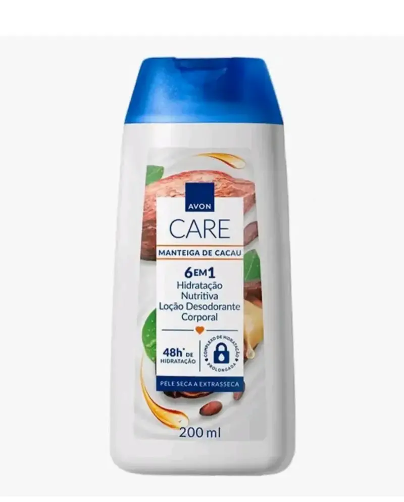 Loción corporal Avon Care manteiga de cacau 200ml