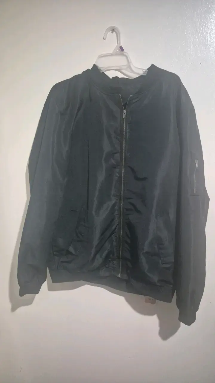 Chaqueta bomber negra unisex - 1