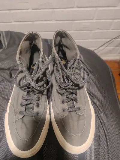 Zapatillas altas grises de lona Puma - miniatura 4
