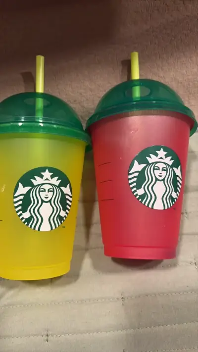 Vasos reutilizables Starbucks colores vibrantes - miniatura 1