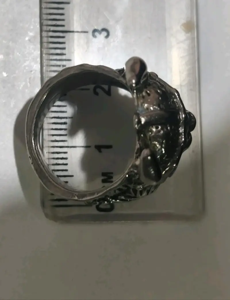 Anillo vikingo de acero con diseño único - 2