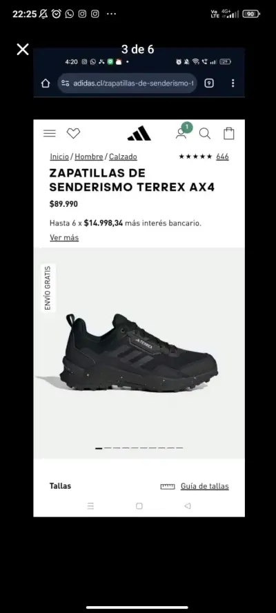 Zapatillas Adidas Terrex AX4 - Unisex - miniatura 4