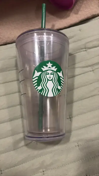 Vaso térmico Starbucks transparente con bombilla - miniatura 1