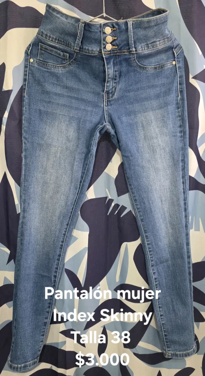Jeans mujer Index Skinny azul talla 38