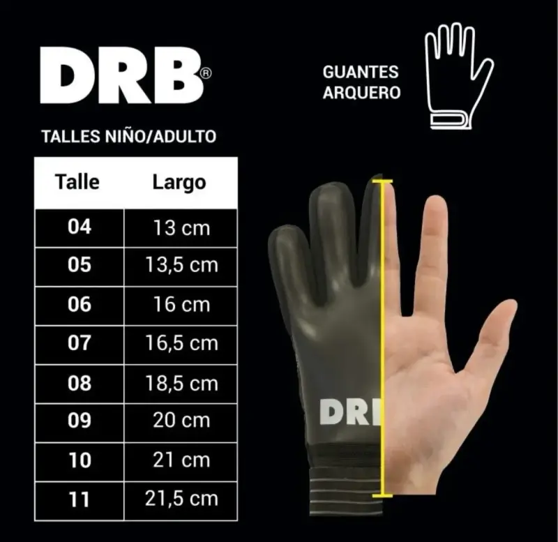 Guantes de arquero DRB Jet talla 8 - 2