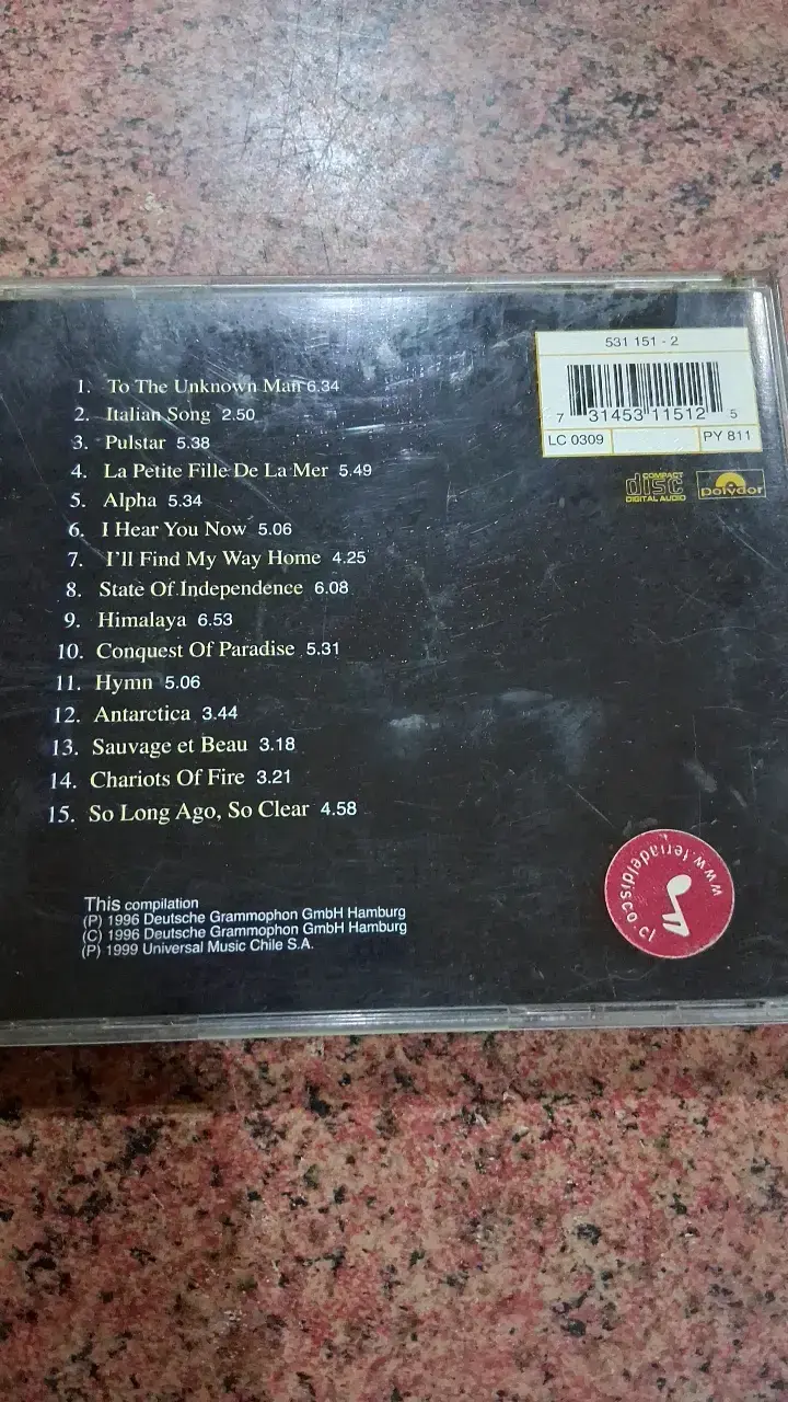 CD Vangelis Portraits So Long Ago So Clear - 3