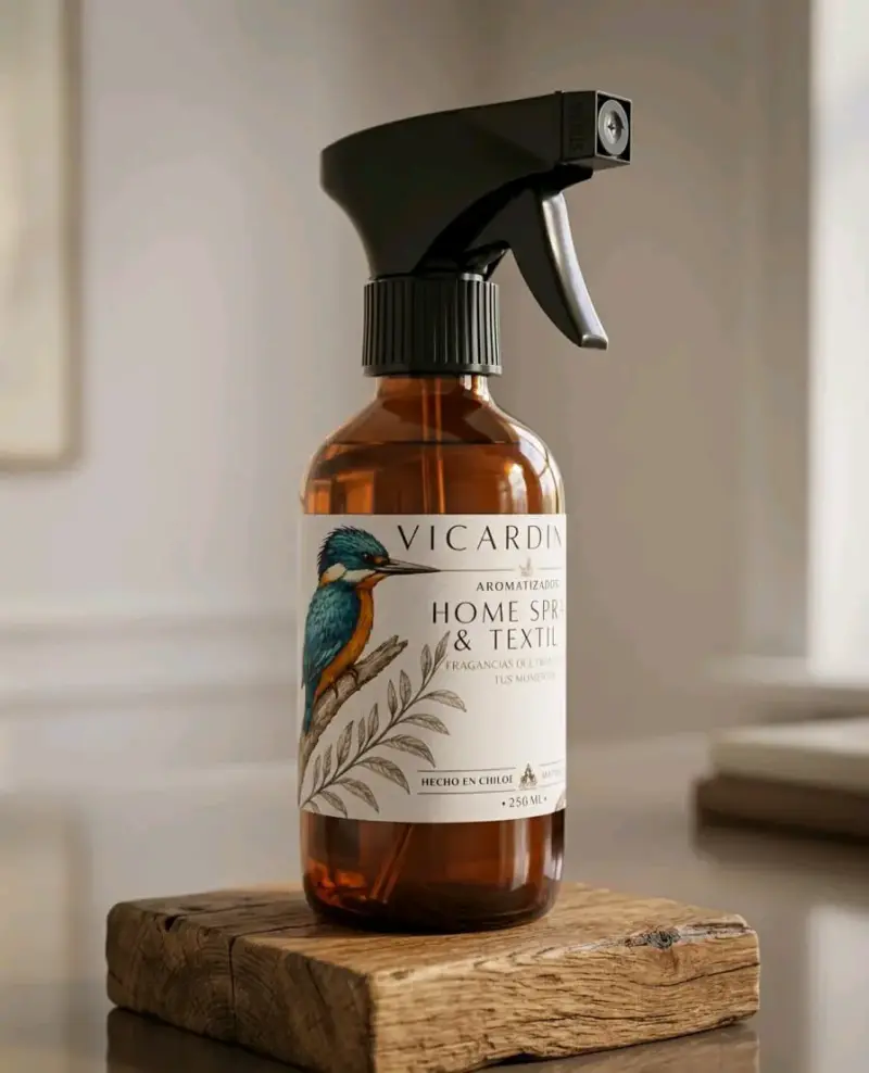 Spray aromatizante Vicardin para hogar y textil