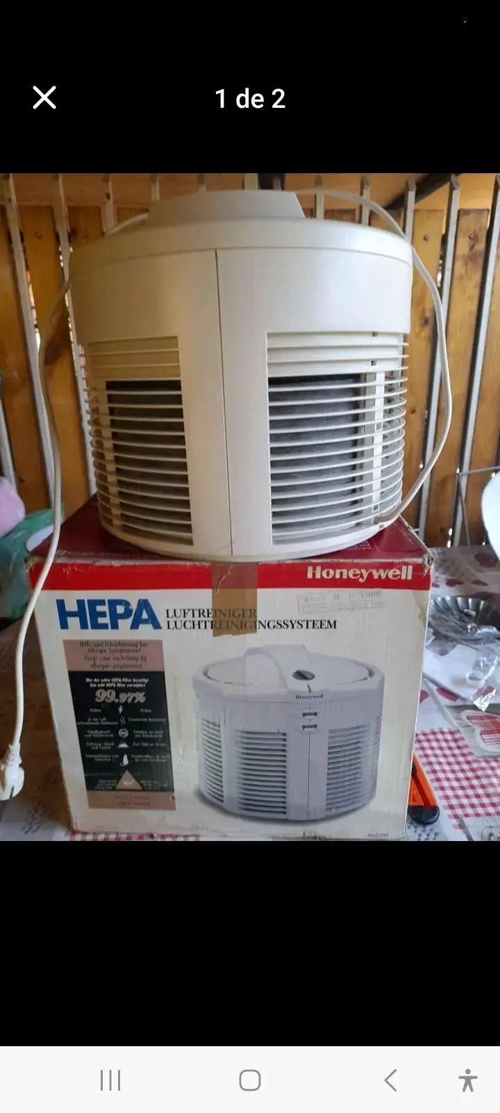 Purificador de aire Honeywell HEPA