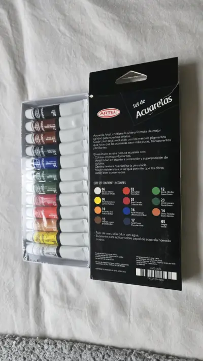 Set de acuarelas Artel 12 colores SELLADO - miniatura 2