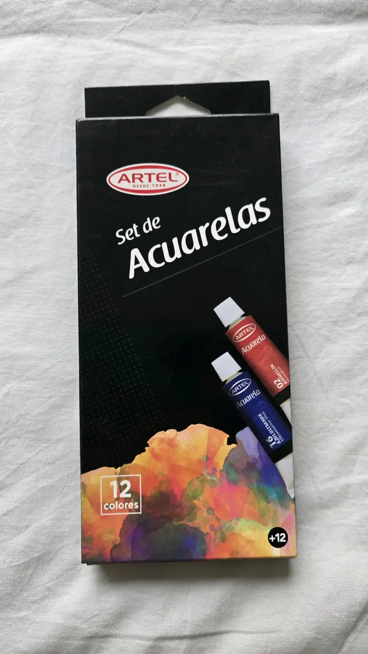 Set de acuarelas Artel 12 colores SELLADO - 3