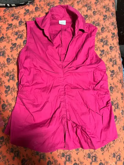 Camisa roja a rayas Ann Taylor - miniatura 2