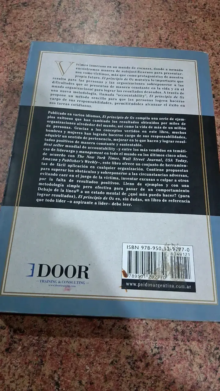 Libro El Principio de Oz de Roger Connors - 2