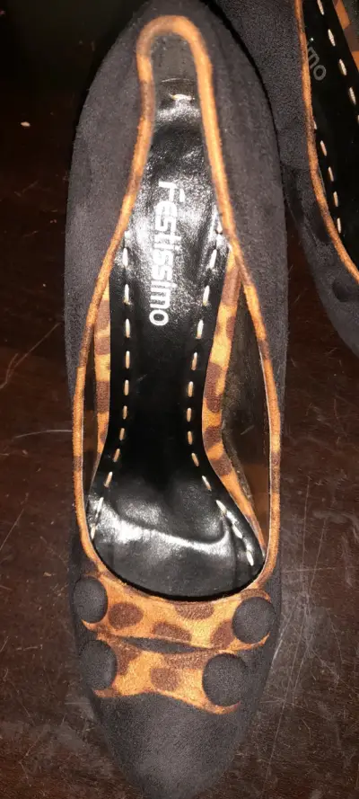Zapatos de tacón Festissimo con diseño animal print - miniatura 5