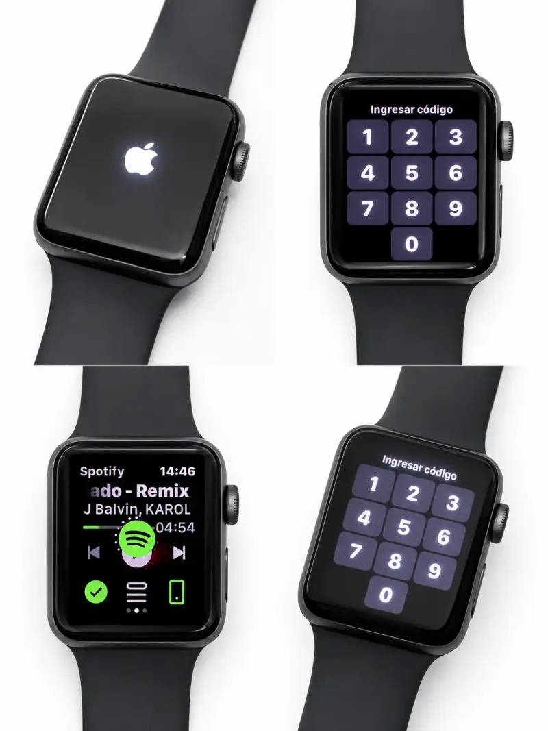 Apple Watch Series 3 con correa negra - 2