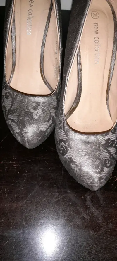 Zapatos New Collection gris floral - miniatura 1