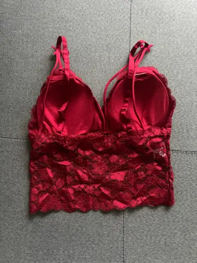 Bralette de encaje rojo elegante - miniatura 2