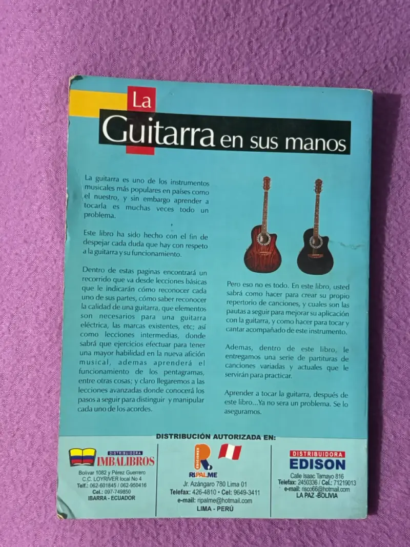 Libro Aprenda a Tocar Guitarra Curso Práctico - 2