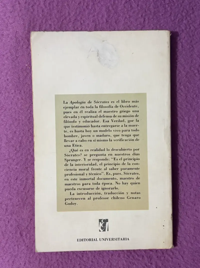 Libro 'Apología de Sócrates' de Platón - 2