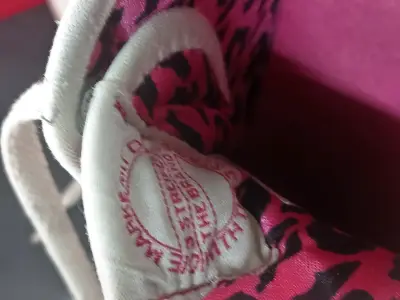 Zapatillas Adidas altas beige y rosadas - miniatura 3