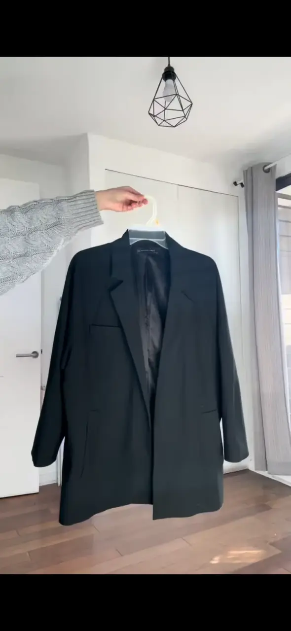 Blazer negro oversized Zara - 1