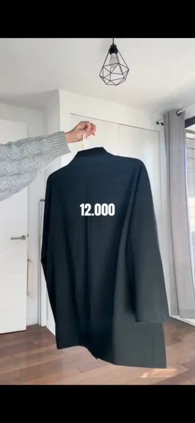 Blazer negro oversized Zara - miniatura 2